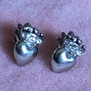 Juicy Couture Heart Crown Stud Earrings